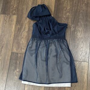 Thread Social Midnight Blue cocktail Dress one strap 2P